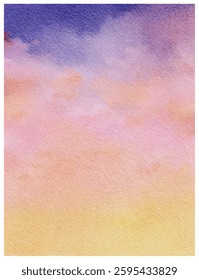 A soft, gradient watercolor background with a blend of warm and cool tones, from deep purples and blues to gentle pinks and soft yellows