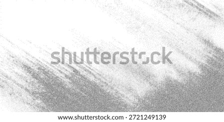 Soft grain cloud texture, monochrome stipple fog with smooth tonal gradient, light dust haze overlay on white background, vector illustration