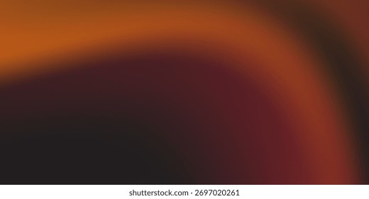 Soft grainy warm gradient with noise orange black purple red blue colors banner poster cover abstract background design. vector