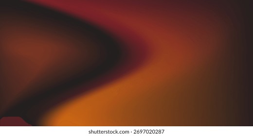 Soft grainy warm gradient with noise orange black purple red blue colors banner poster cover abstract background design. vector