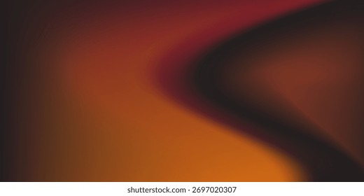 Soft grainy warm gradient with noise orange black purple red blue colors banner poster cover abstract background design. vector