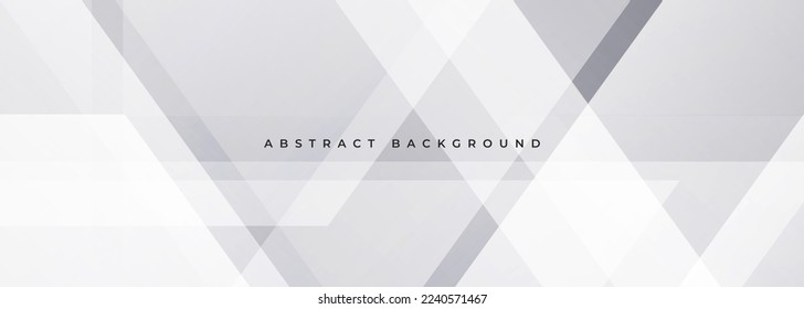 Diseño de pancartas modernas suaves y abstractas. Fondo abstracto geométrico blanco amplio. Ilustración del vector