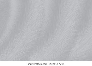 Soft gray fur texture with delicate strands creating smooth and gentle pattern, evoking calm and cozy feeling