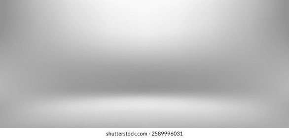 Soft gray gradient background empty studio room illustration