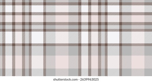 Soft Gray and Pink Plaid Seamless Pattern with Classic Checkered Design for Textiles, Home Decor, and Minimalist Fashion