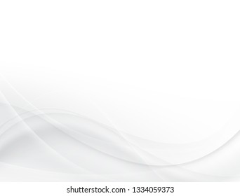 Soft gray and white wave background design