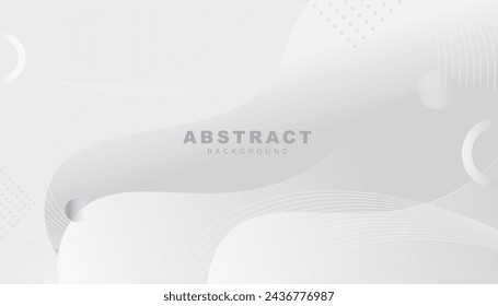 Soft gray and white wave background design