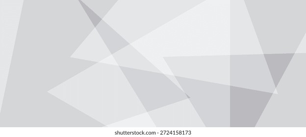 Anuncio abstracto ancho gris suave. Ilustración vectorial. Fondo abstracto moderno 3d blanco y gris con textura poligonal. fondo de Ilustración vectorial.