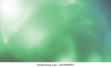 Ein weicher, grüner abstrakter Hintergrund mit sanftem Glanz schafft beruhigende Atmosphäre
