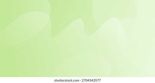 Fondo Abstractas verde suave con curvas suaves y gradiente calmante para el diseño moderno.eps10