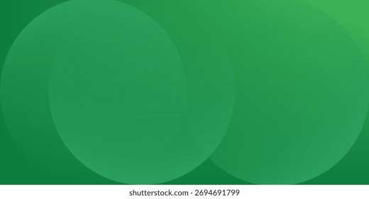 Fundo abstrato verde suave com círculos sobrepostos transparentes