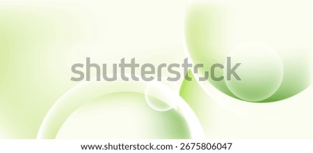 Soft Green Abstract Bubbles Background
