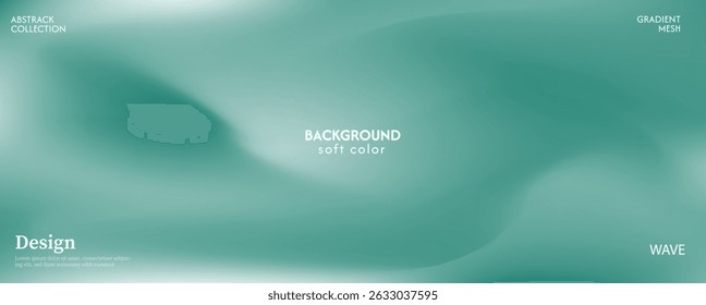Fondo de onda líquida de combinación abstracta verde suave hermoso y brillante. Diseño minimalista en color pastel.