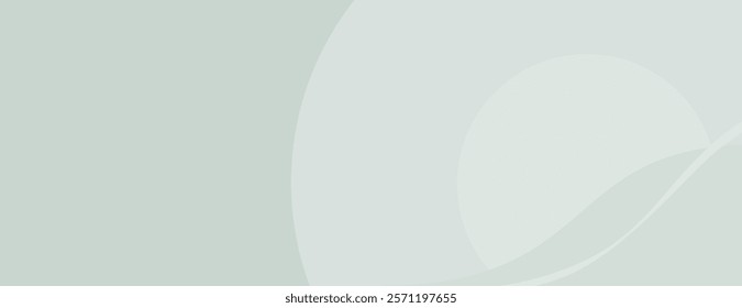 Soft green background with abstract waves. The background features a smooth, light green texture, creating a calming green atmosphere. Wave background vector. Green background.