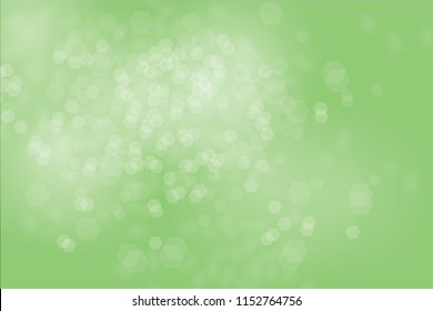 Soft green bokeh background, vector.