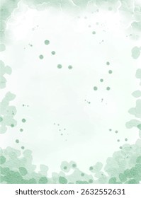 soft green colorful abstract illustration, background, wallpaper, card invitation design	