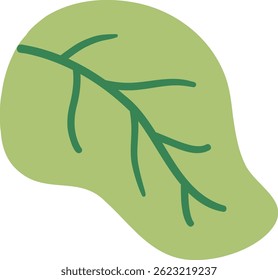 Soft green leaf with an unusual edge, suitable for creative floral sets