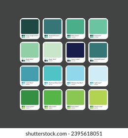 Soft green RGB color combination with color code