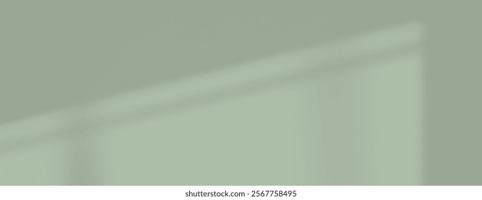 Soft green shadow background, minimalist style. The background features a smooth texture. Light green hues dominate the background. Minimal soft shadow background vector