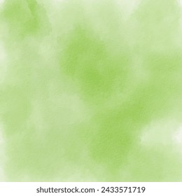 Soft green watercolor abstract background texture vector