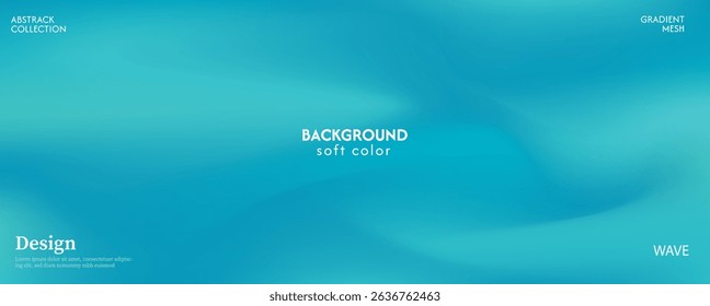 Fundo abstrato de textura de onda verde suave. Combinação clara e escura. Design minimalista de cores pastel