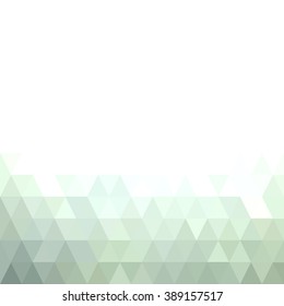 Soft Green White Diamond Low Poly Pattern
