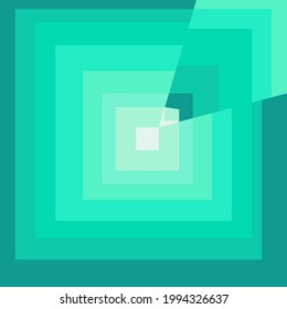 
diseño suave de fondo verde y blanco bajo de polo, forma cuadrada
