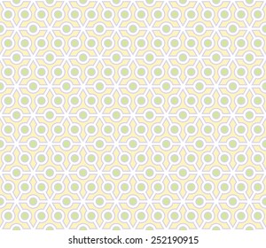 Soft green and yellow color pollen seamless pattern background vector. 