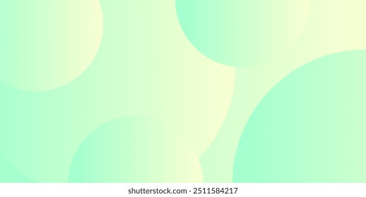 a soft green and yellow gradient background with blurred circles.