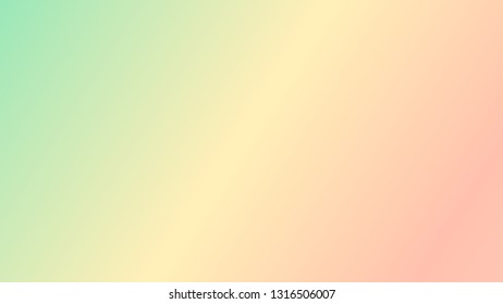Soft green, yellow and orange vector gradient background. Soft abstract background. Vector color gradient. 