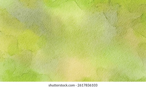 Soft green and yellow watercolor texture with a light, natural wash—ideal for spring, nature, or eco-themed designs and organic backgrounds