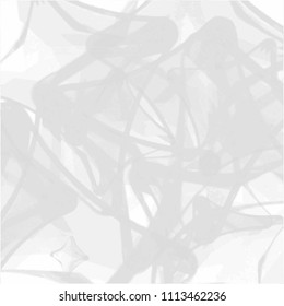 soft grey abstract watercolor pattern with triangle shapes and curved lines, vector illustration