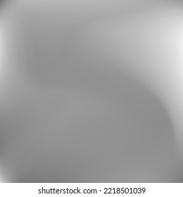 Suave superficie suave gris oscuro plateado oscuro. Fondo de degradado de aluminio líquido borroso dinámico de curva. Malla de gradiente de nevado metálico de calma de la luz del agua. Fondo Fluido Monocromático Del Cielo Ondulado.