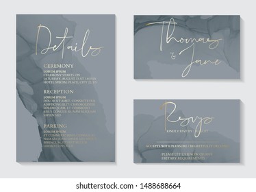 Soft grey fluid art  ang gold foil copper tender vector template. Liquid art. Applicable for design covers, presentation, invitation, flyers, annual reports, posters and business card.