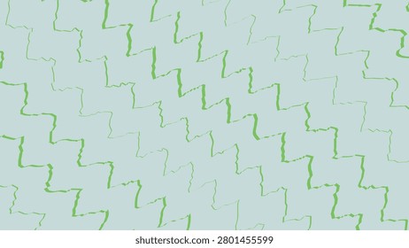Soft grey-blue background with a seamless light green zigzag pattern for modern textile and surface designs