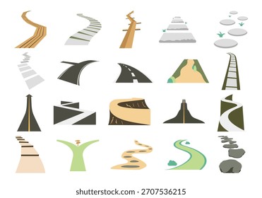 Illustrationselement für weichen Bodenweg