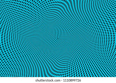 Soft halftone pattern. Gradient polka dots turquoise background. Modern vector illustration. Abstract curves. Points backdrop. Dotted spotted pattern. Monochrome template for web design