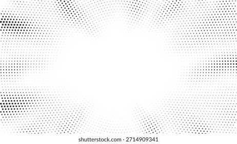 Fondo radial suave del resplandor del medio tono para los carteles elegantes, marca digital, diseños abstractos, Ilustración vectorial moderna del Diseño gráfico