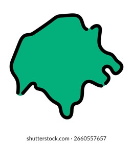 Mapa tártaro suave desenhado à mão perfeito para estilo de vida e beleza.