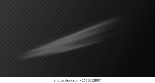 Soft Hazy Glow and Motion Blur on Transparent Grid.
