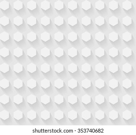 Soft Hexagon Pattern with shadow / EPS10 Vector