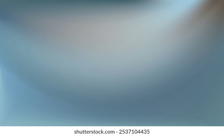 Fundo de gradiente holográfico suave. Curvas elegantes cinza azul bg. Ondas fluidas suaves. Limpar as curvas de fluxo suave da tecnologia estética. Para apresentações digitais, marketing e marcas corporativas. EPS 10.
