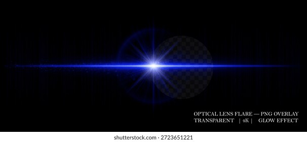 Suave destello de lente Horizontal con núcleo brillante y reflejos radiantes. Video Perfecto para superposiciones, rayos de luz y mejoras fotográficas futuristas.