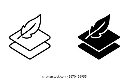 Ícone flexível definido. Ícone de linha fina para design e desenvolvimento de sites, ilustração vetorial em fundo branco