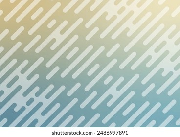 Soft iquid rain blue line art brown background. vector illustration.