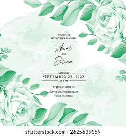 Weiche Elfenbeinkarte mit zarten botanischen Illustrationen und Vintage-Flair.