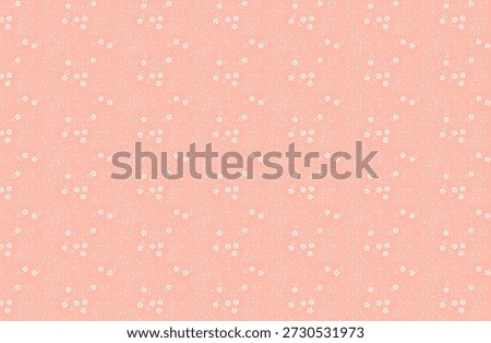 Soft Japanese Floral Pattern with Blossoms