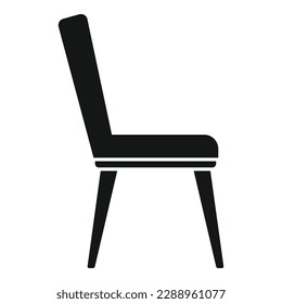 Soft kitchen chair icon simple vector. Interior room. Modern cook