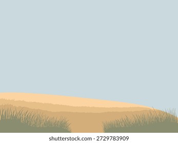 Fondo suave del paisaje Escena tranquila del prado