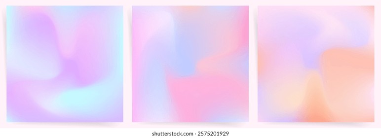 Soft Lavender and Blue Gradient. Dreamy Pastel Blend with Gentle Flow and Light Tones. Minimalist Abstract Background for Design.